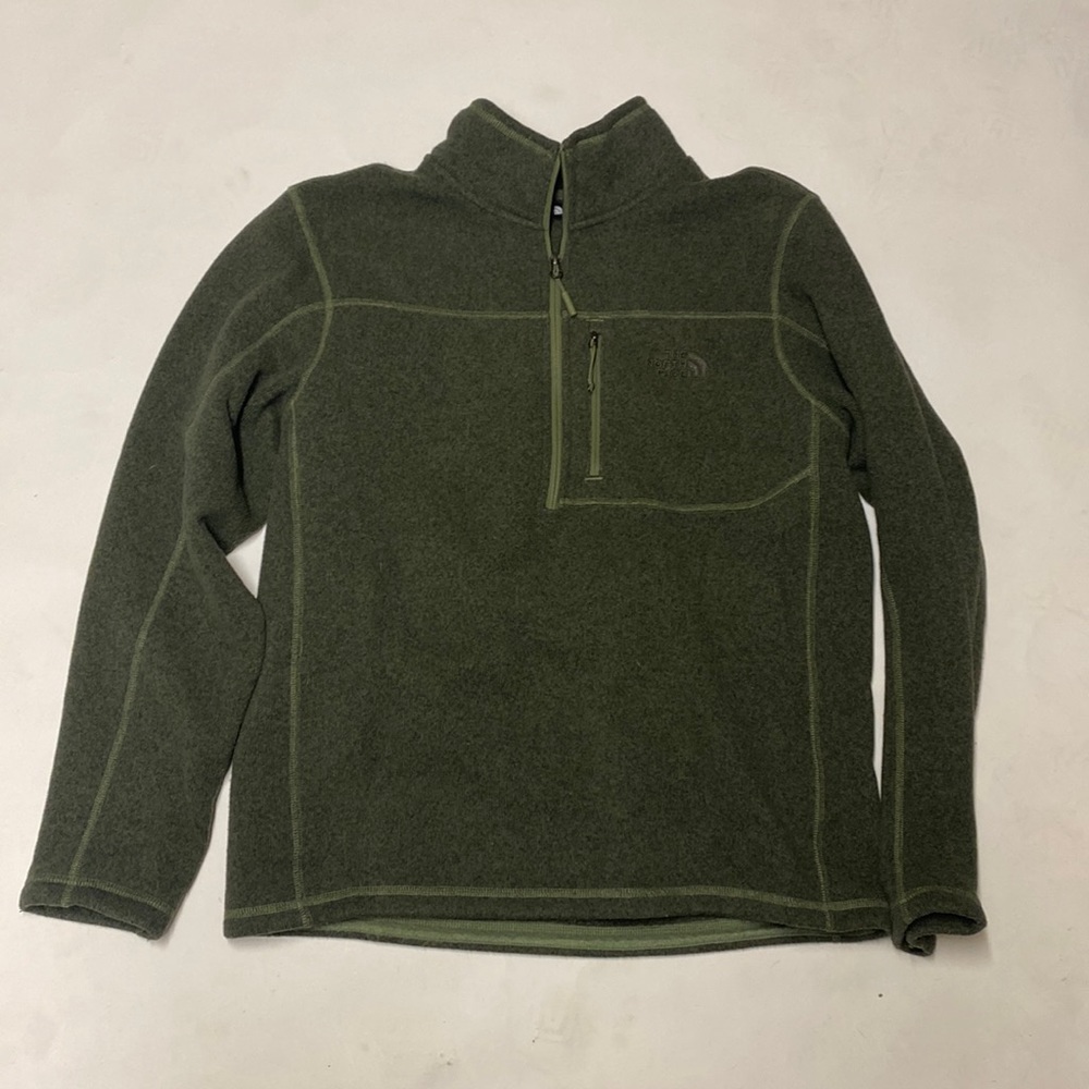 North Face Fleece quarter zip size large
